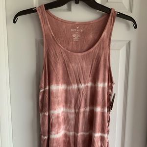 American Eagle Tie Die Pink Tank Top Sz Medium NWT